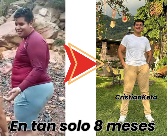 Antes y Después Cristian Keto